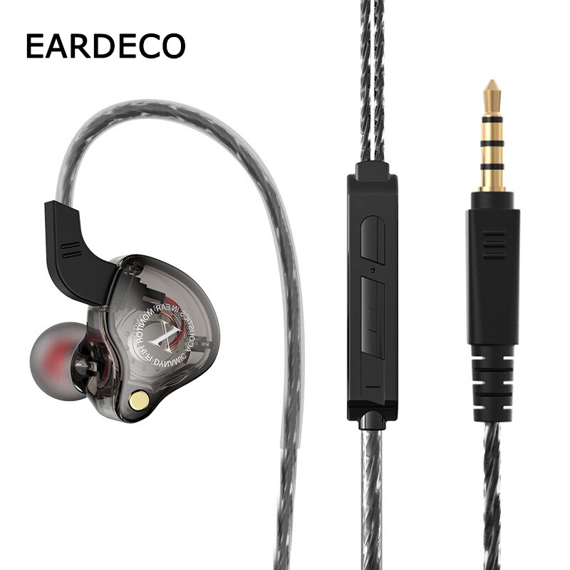 EARDECO Mobile kabelgebundene Kopfhörer für Telefon-Kopfhörer, Super-Bass-Stereo-In-Ear-Kopfhörer mit 3,5-mm-Mikrofon, Ohrhörer mit Geräuschunterdrückung