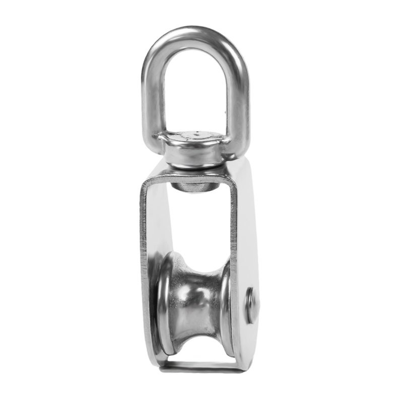 ! 25mm Rotatable Stainless Steel Wire Rope Single sheave pulley scooter