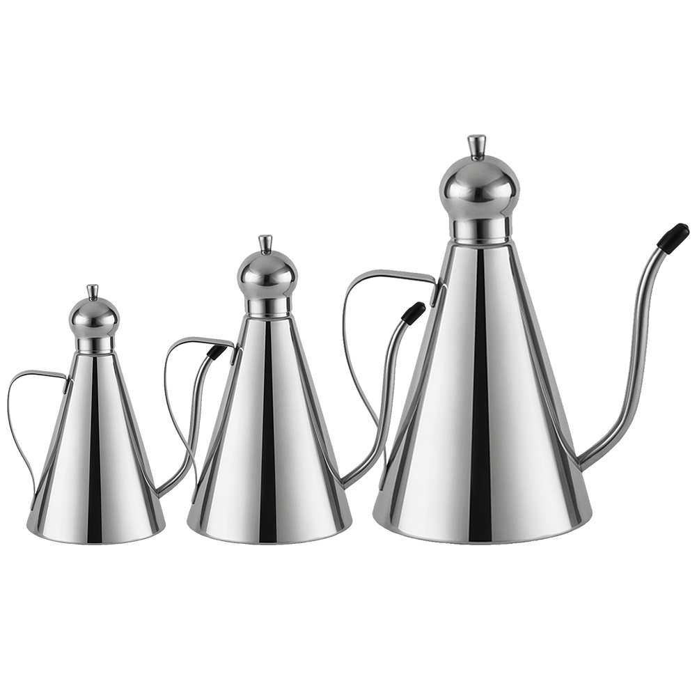 Stainless Steel Oil Bottle Kitchen Storage Container Multi Use Vinegar Dispenser Gravy Bolt Kitchen Accessories