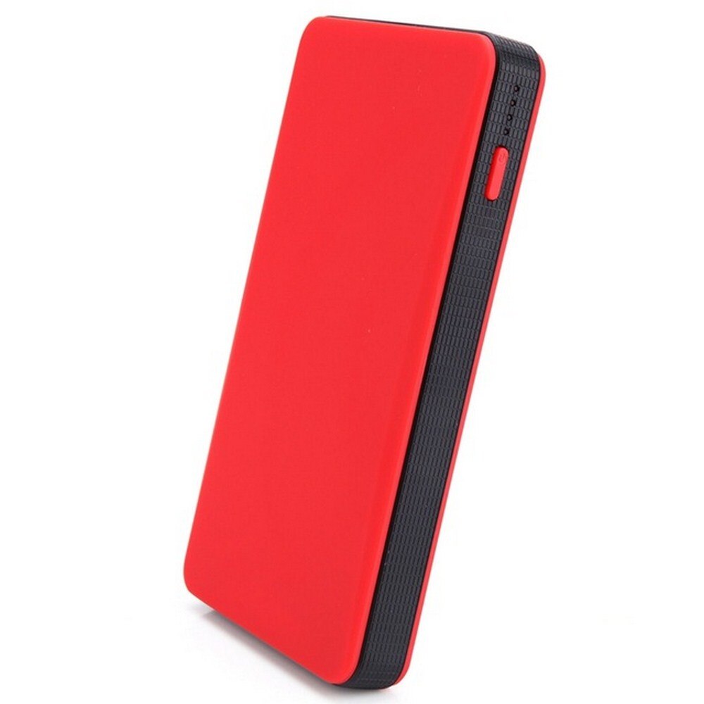 12V 20000Mah Auto Jump Starter Utral-Dunne Multifunctionele Power Bank Booster Draagbare Oplader Auto Outdoor noodstroomvoorziening: Red