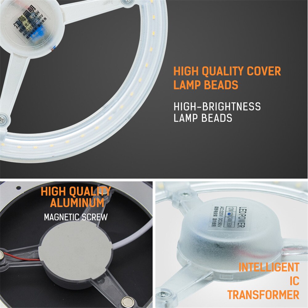Lighting Source LED Module 12w 18w 24w 36w Light Source Circular Ceiling Light Replacement Light Source Family Indoor Lighting