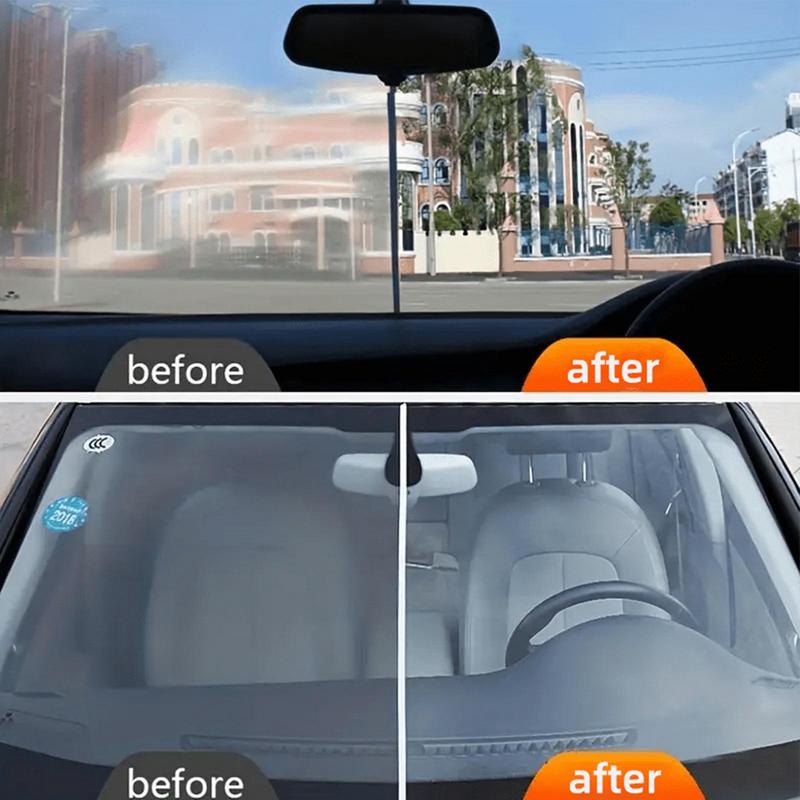 Limpiador de vidrios de coche, eliminador de manchas de agua para ventanas de 120g con esponja, limpieza de ventanas de larga duración para vitrinas comerciales automotrices
