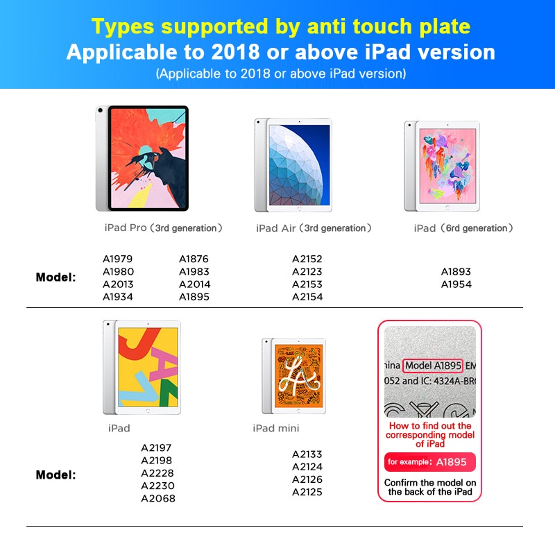 Aktiv styluspenna för apple ipad pro 11 12.9 10.5 9.7 mini 5 air phone smart stylus ritpenna handflata avvisande touchpenna