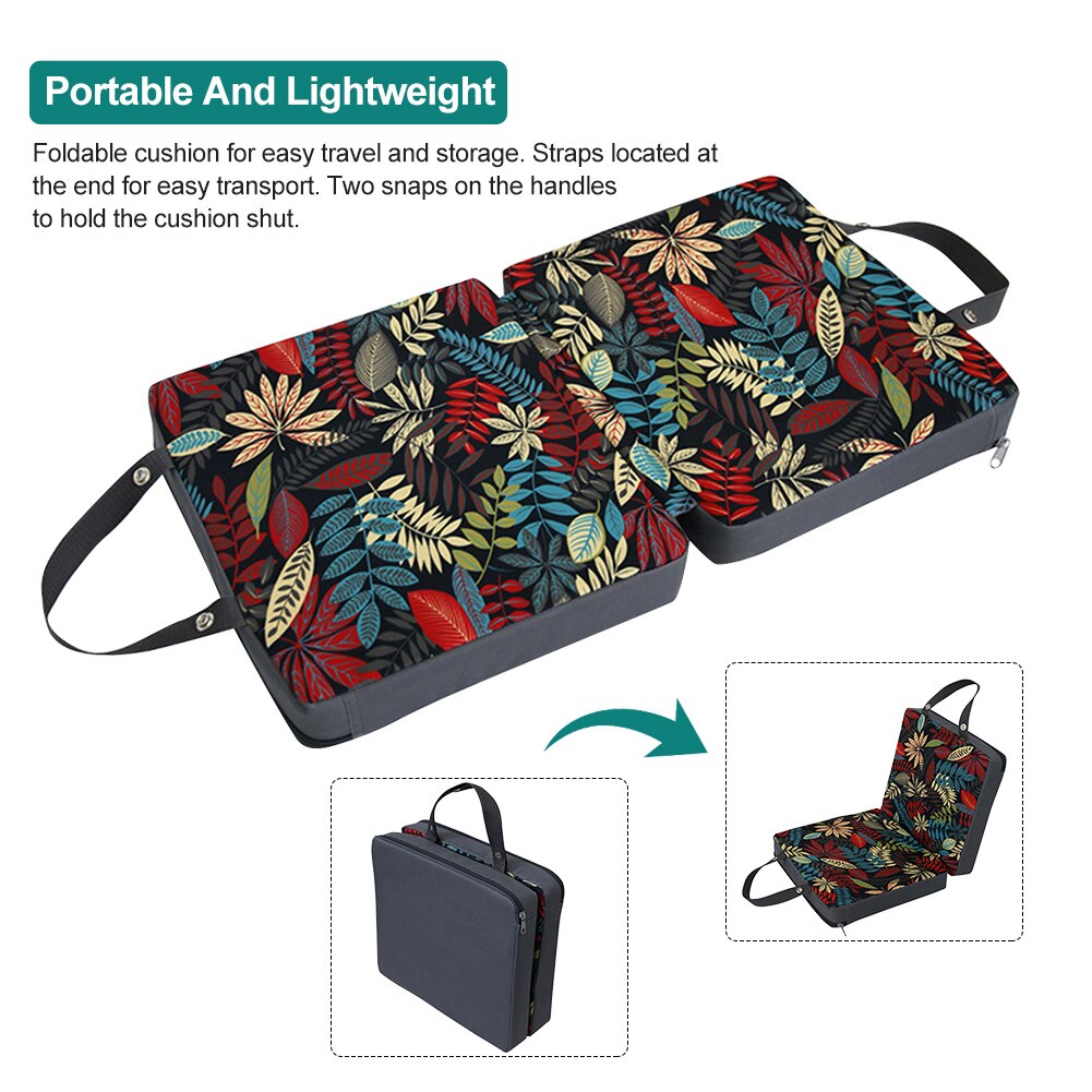 Doux Travail Hassock Amovible Tapis de Yoga Avec Poignée En Mousse à Mémoire de forme Extérieure Désherbage Kneeler Jardin Agenouilloir Pad Pliable Portable: 2