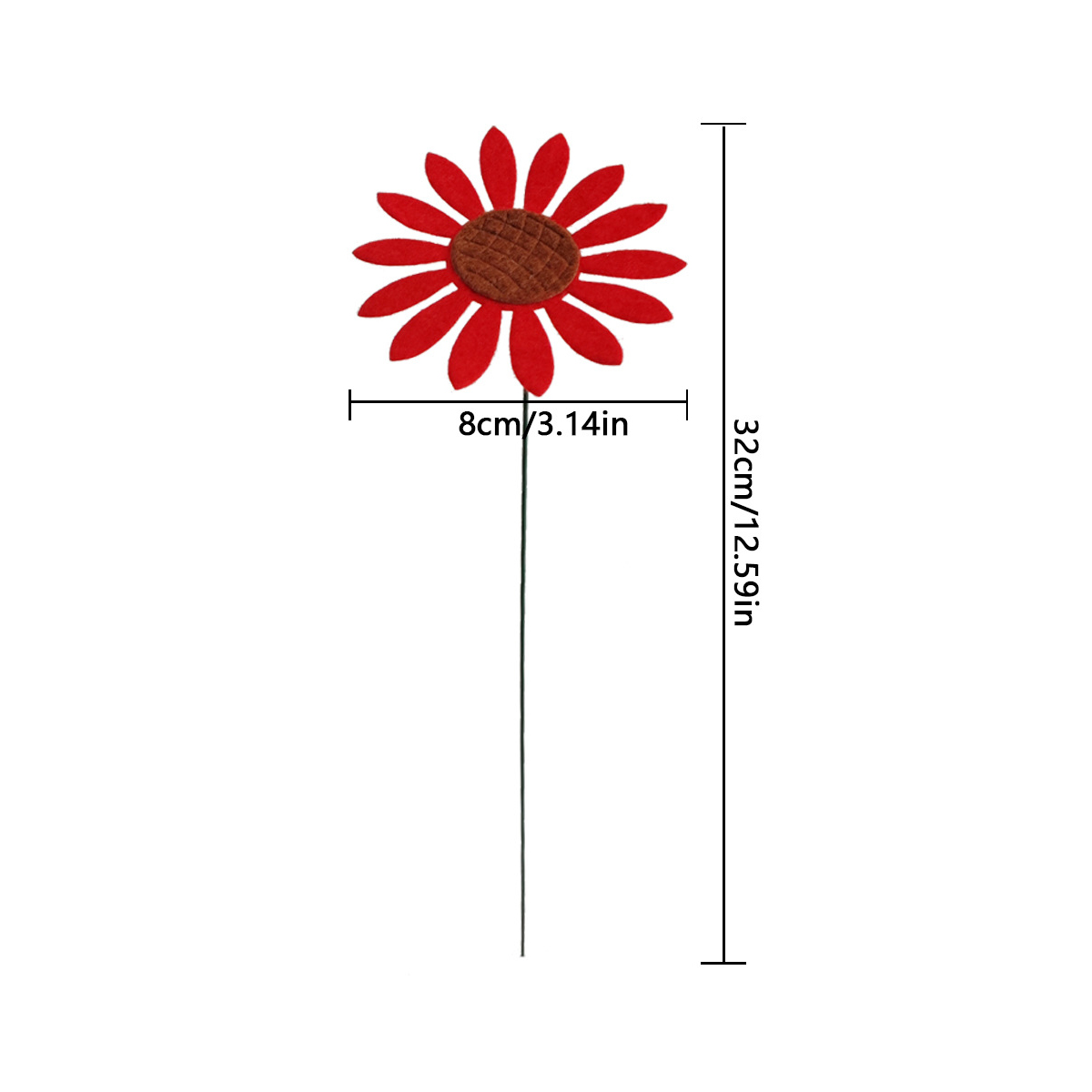 Metallstaker hagestaker metall tusenfryd blomsterdekor gjerde hagestake kunst roser hageornamenter utendørs valentinsdekorasjon