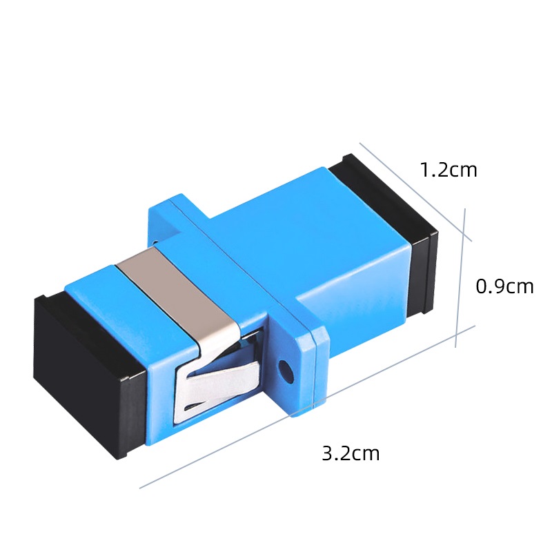 Adaptador de conector óptico SC APC/fibra UPC, acoplador simple monomodo, 50-200 Uds.,