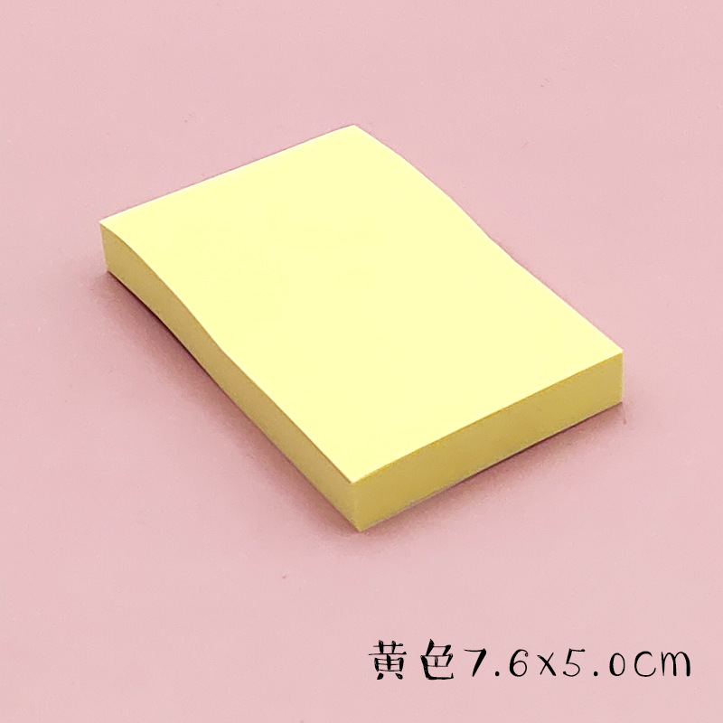 100 hojas de notas adhesivas, almohadillas, posiciones, papelería, pegatinas de papel, Bloc de notas publicado, cuaderno, accesorios escolares y de oficina: Blanco
