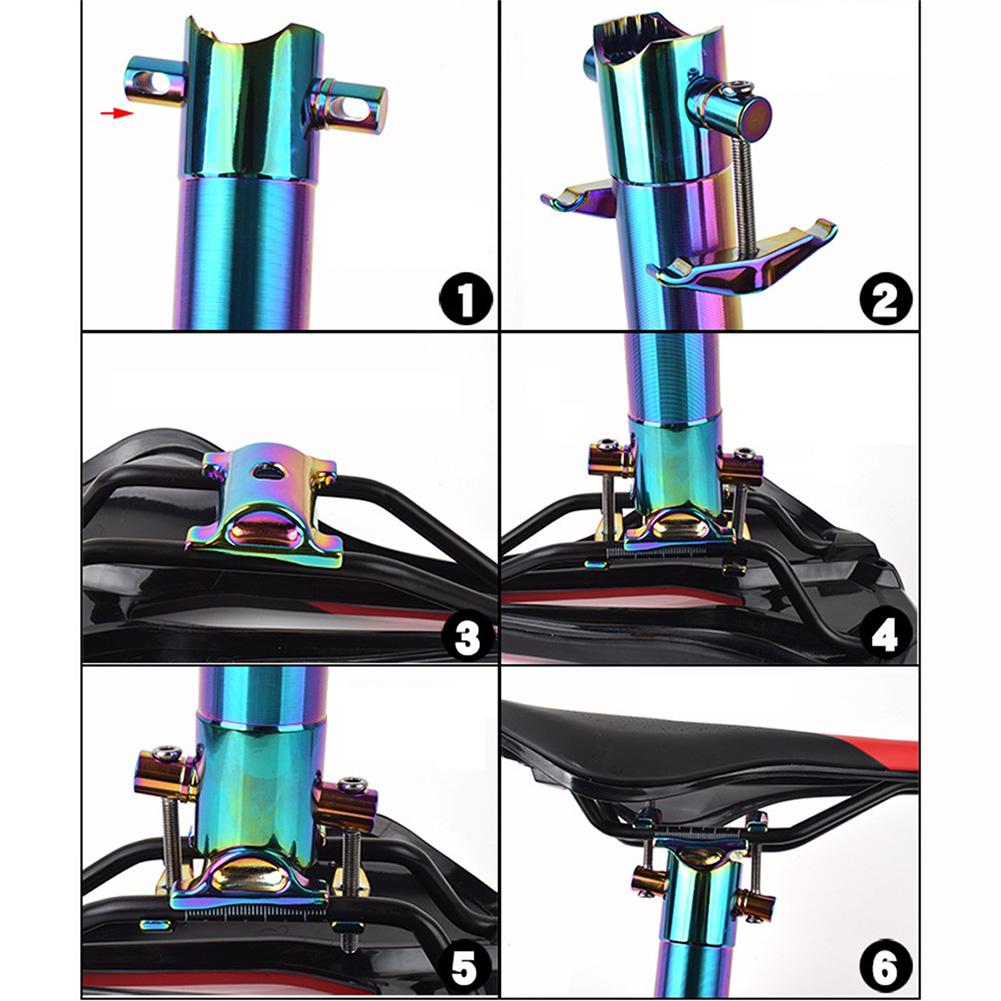 Tija de sillín de bicicleta plegable, aleación de aluminio, Urltra ligera, 31,8/33,9mm, 412