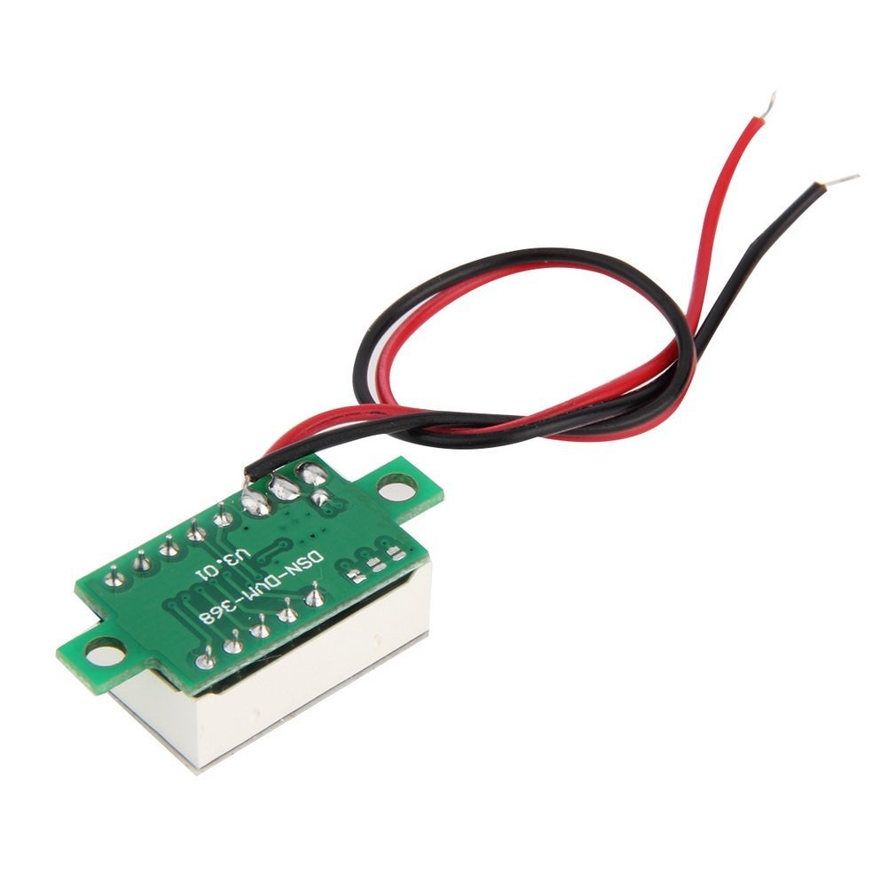 1 stk mini rød led panel spændingsmåler 3- digital justeringsvoltmeter nyeste