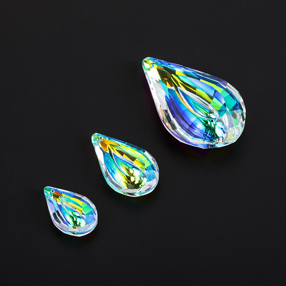 1PC Hanging Crystals Prism Suncatcher for Windows Decoration Sun Catcher Rainbow Chandelier Parts DIY Home Garden Party Decor