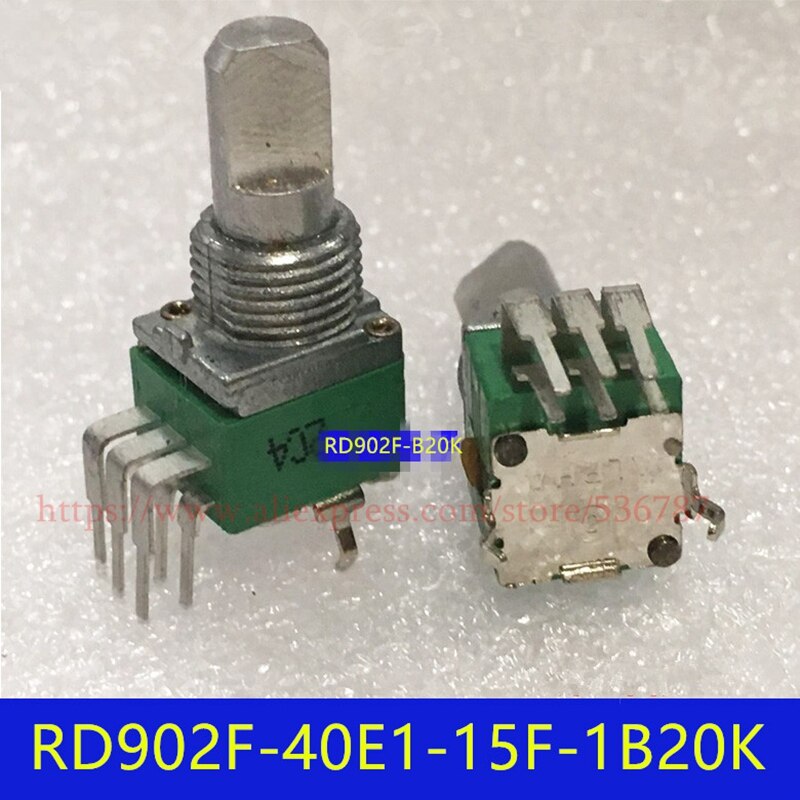 2PCS rotary pot RD902F-40E1-15F-1B20K ALPHA 15 6 Pin for repair DJ mixer Accessories repair