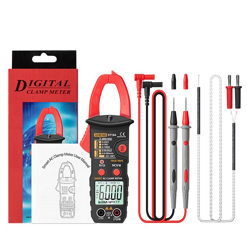 Intelligent Digital Multimeter Clamp Meter Multifunction Electrician Voltmeter High-precision Identification Measurement