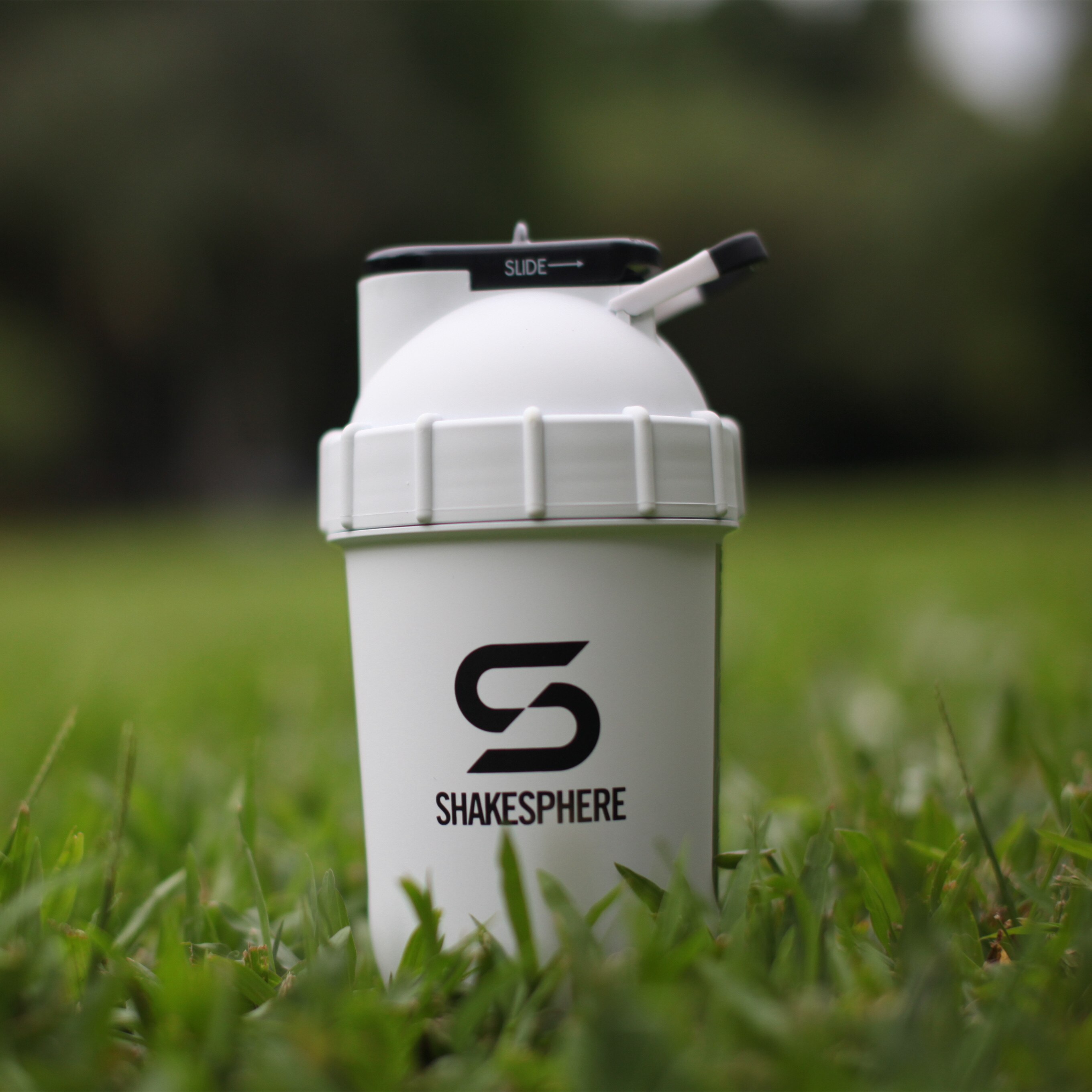 ShakeSphere Tumbler VIEW Protein Shaker Mixing Bottle with Side Window, 24oz Protein Shake Mixers Protein Blender Bottle