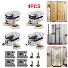 4Pcs Twin Shower Screen Door Rollers/Runners/Wheels Top &amp; Bottom 23mm Replacement