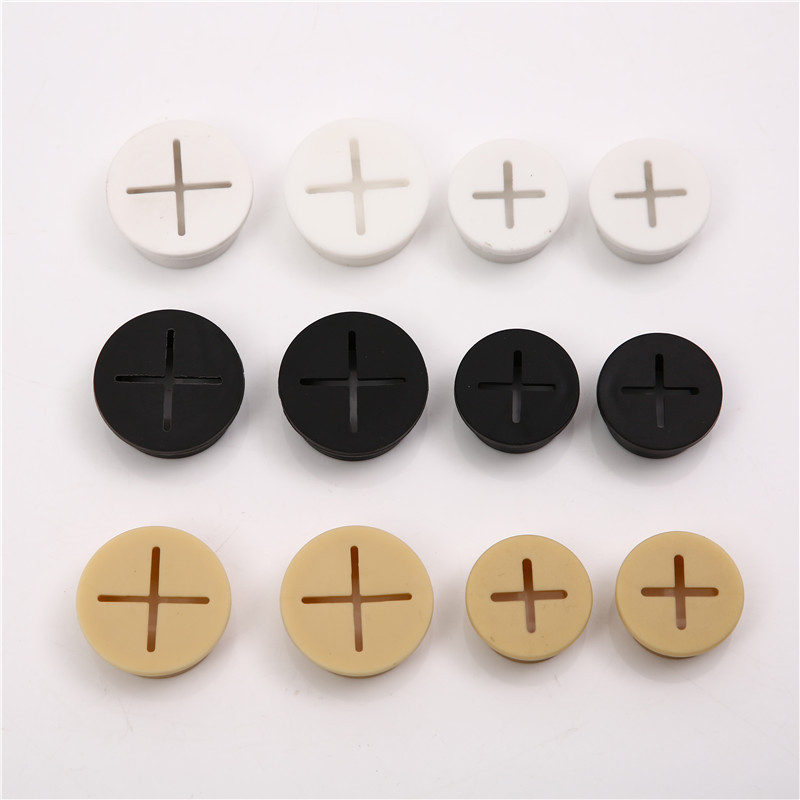 10 sztuk elastyczny kabel silikonowy przelotki gumowe przelotki na stół robić komputera pokrywa otworu konsola TV i meble pokrywa otworu