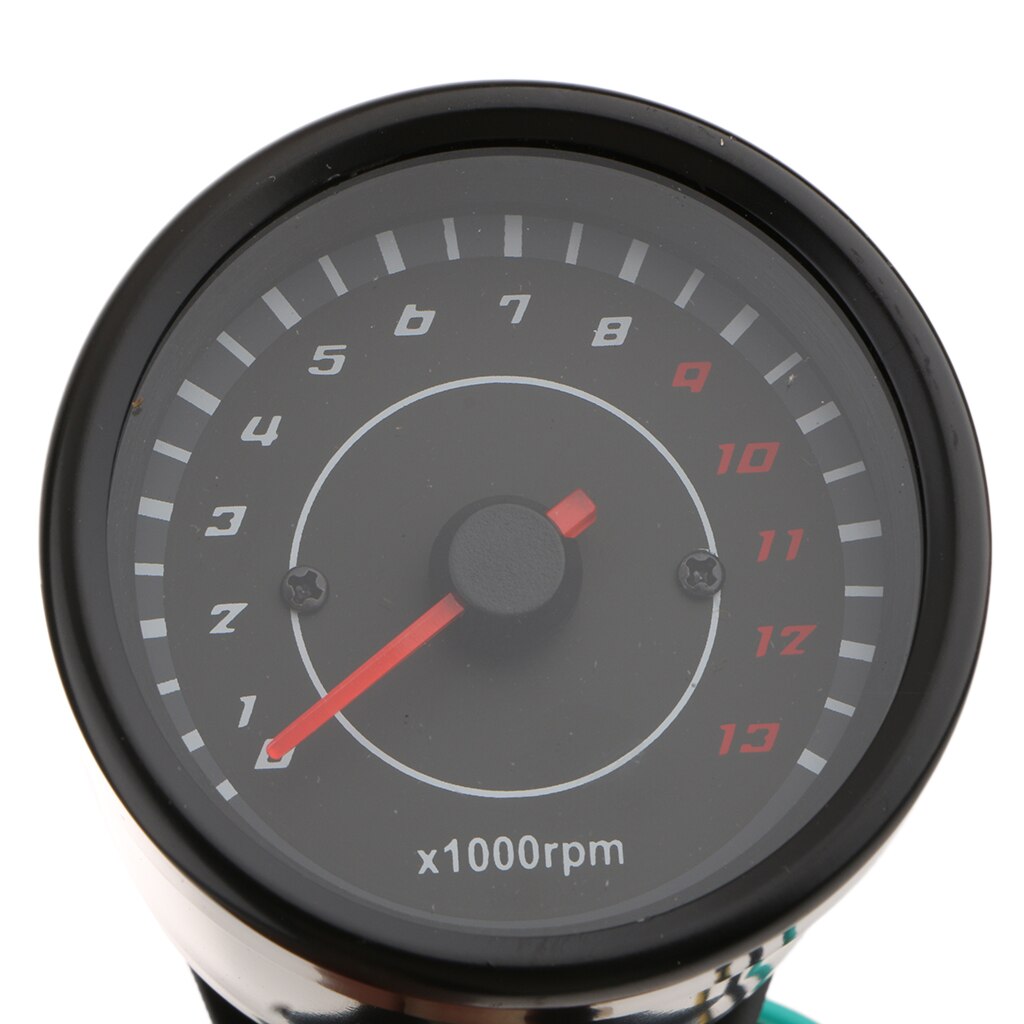 Universal Led Backlight 65x70mm Tachometer Glow Gauge 13000RMP