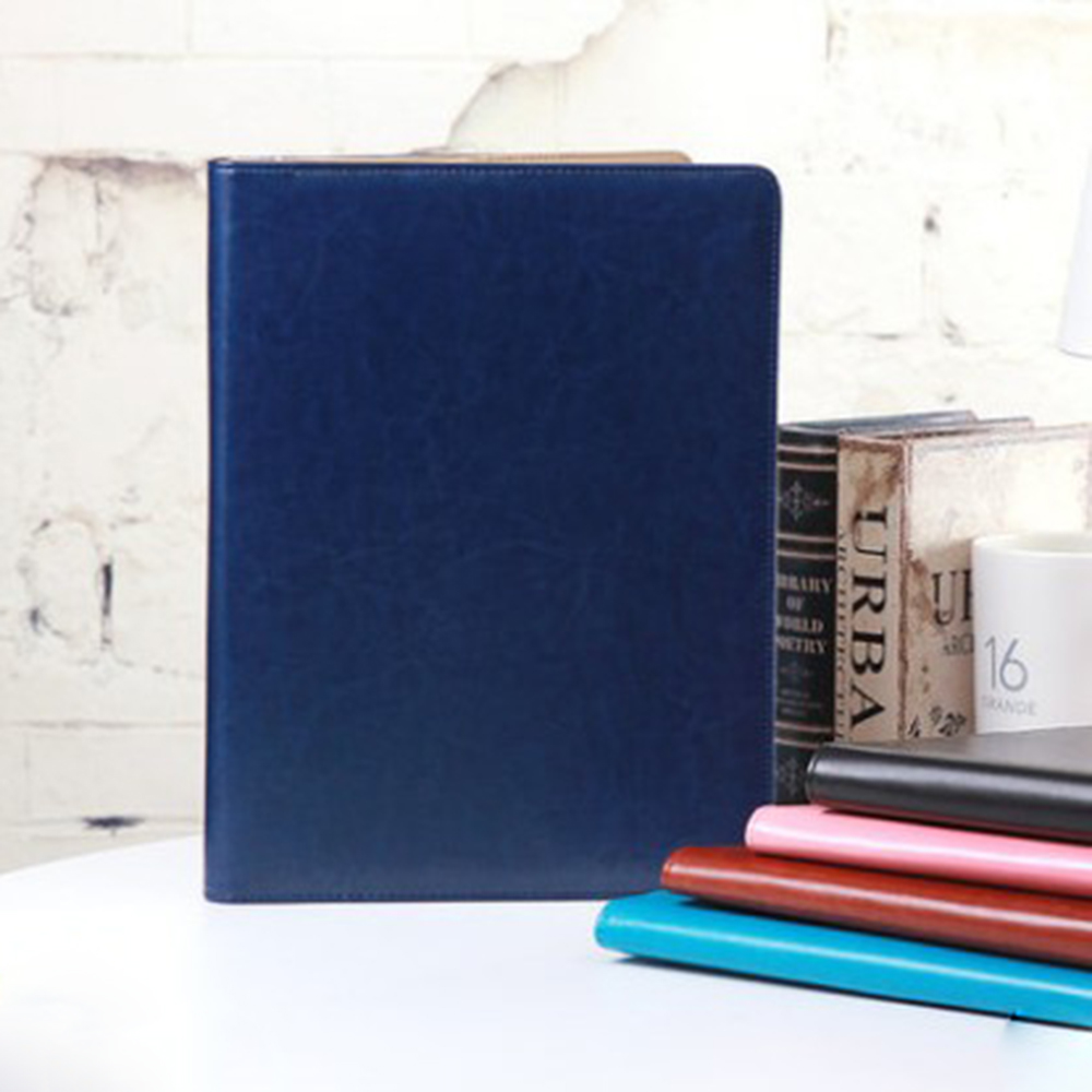 Multifunctional Padfolio Business Zippered Padfolio Folder Document Case Organizer Leather A4 PU Portfolio Memo Pad