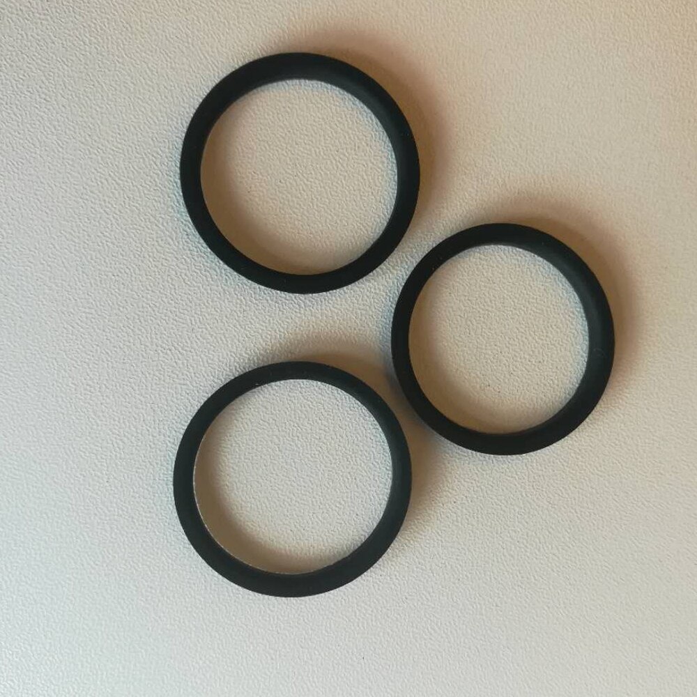 Recafimil Black Silicone O-rings for Nespresso Stainless Steel Refillable Capsules Body Cup Rubber Ring