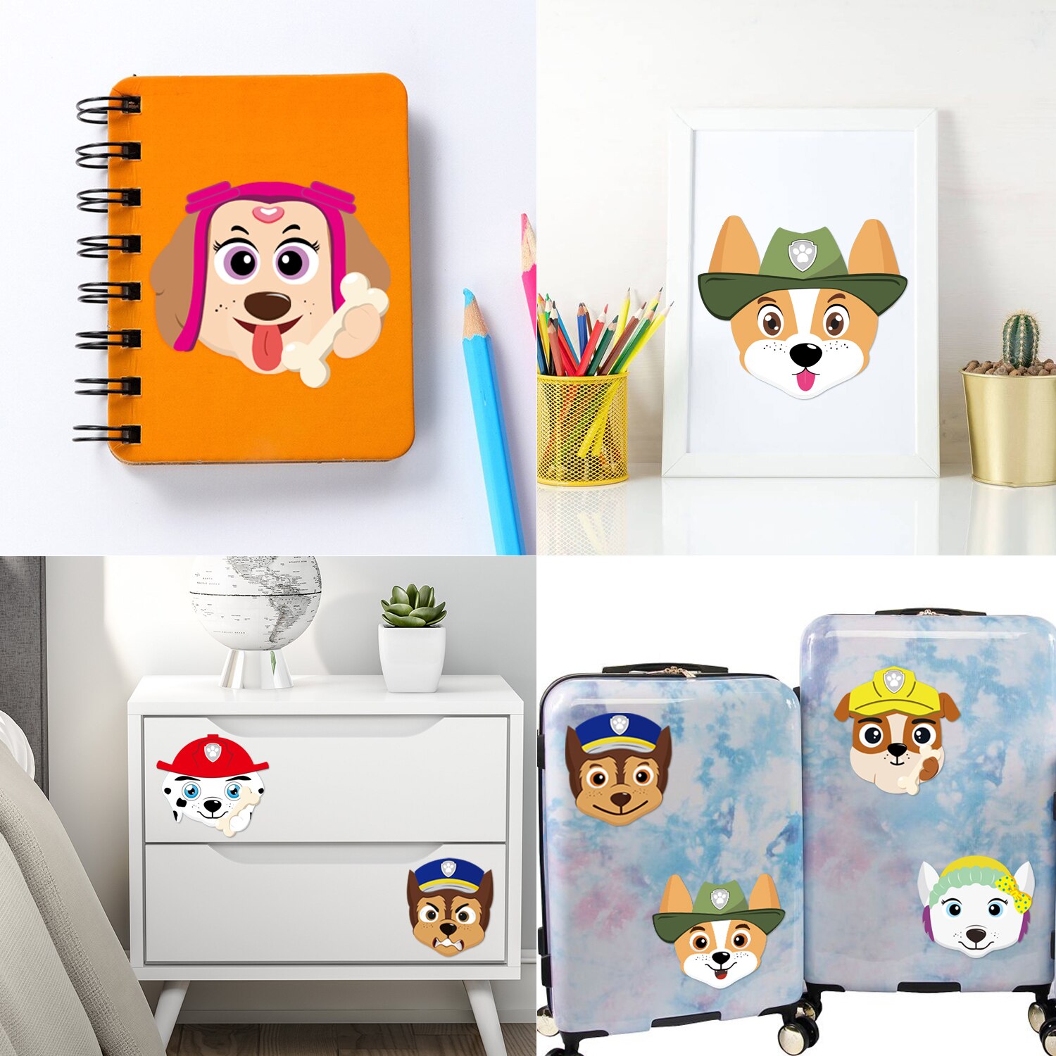 40pcs Dog Make-a-face Stickers Sheets, Make Your Own Dog Stickers Fun Craft Project for Kids Party Favor, Class Reward