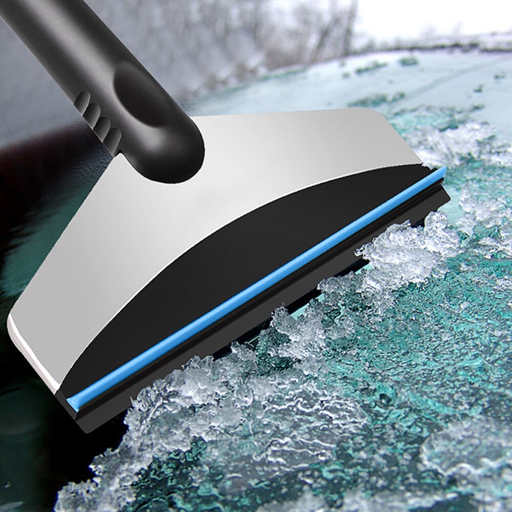 Pala de nieve portátil para coche, rascador de nieve de acero inoxidable, función Muitl, herramienta de extracción de hielo para coche