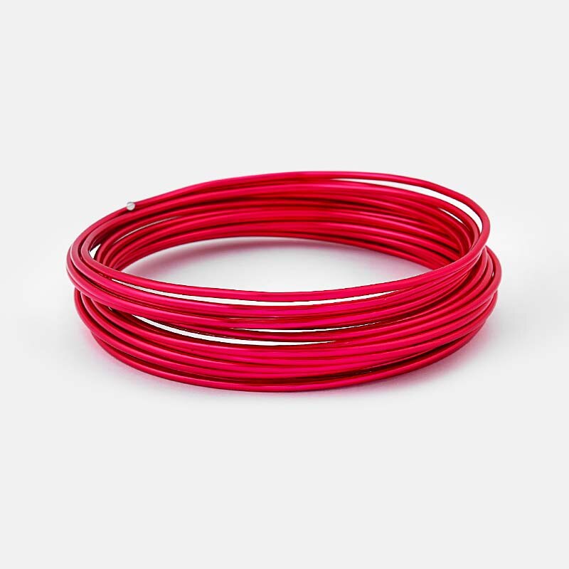 5 meter/Roll von 2mm Vielseitig Gemalt Aluminium Handwerk Floristik Draht Für DIY Handgemachte Schmuck Zeug: 11 Hot Pink