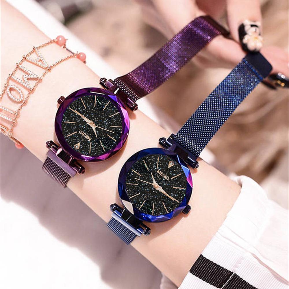 Luxe Magnetische Sterrenhemel Vrouwen Horloges relogio feminino Vrouwelijke Klok Quartz Horloge Dames Polshorloge reloj mujer