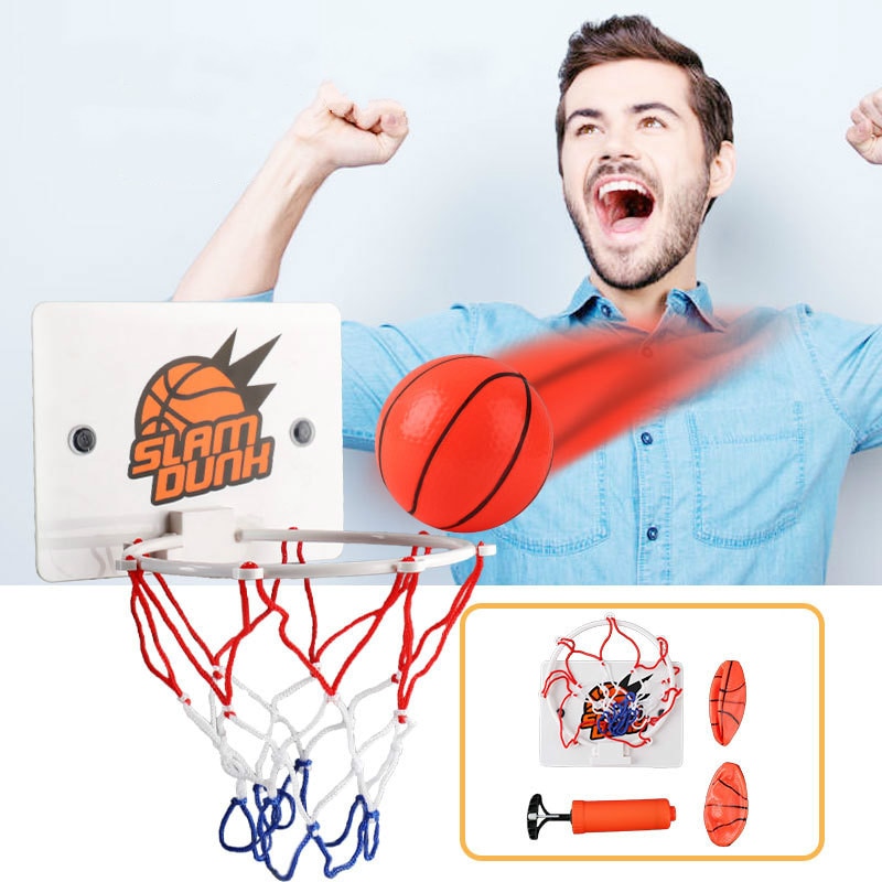 Mini scatola da basket Set giocattoli per bambini tabellone cerchio Netball Board per una facile sicurezza accessori per esercizi gioco al coperto per bambini