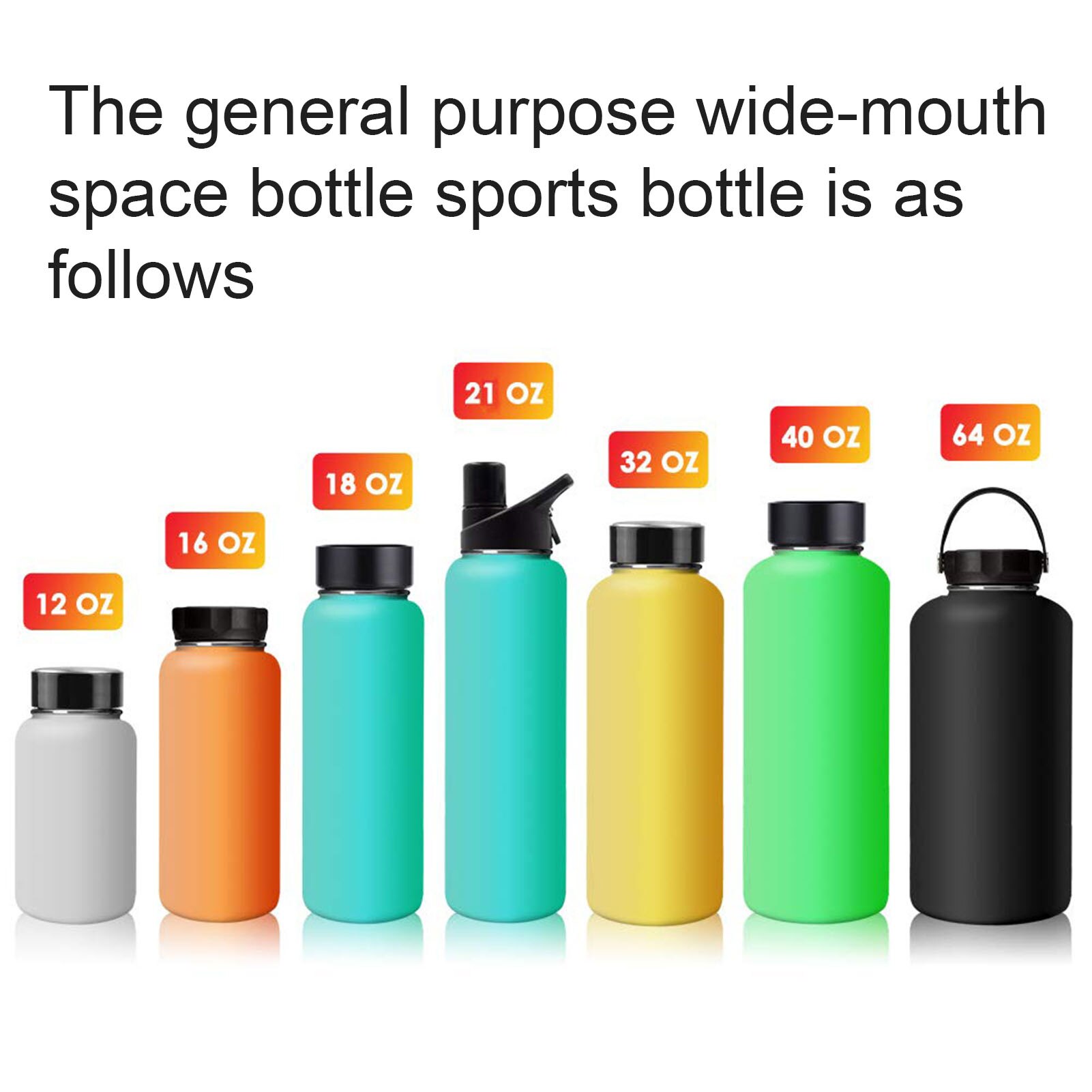 Vacuüm waterfles rietje deksel voor hydro-flask rietje klapdeksel 12 16 18 20 32 40 64oz brede mond waterfles stevige deksel