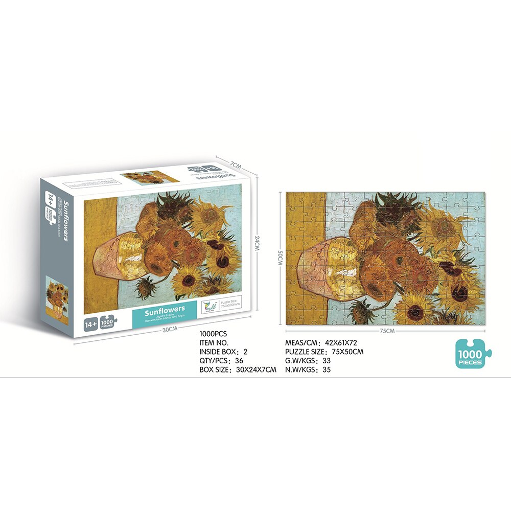 1000 Stuks Papier Puzzels Voor Volwassenen, Landschap Puzzels, Educatief Speelgoed Voor Volwassen Kinderen