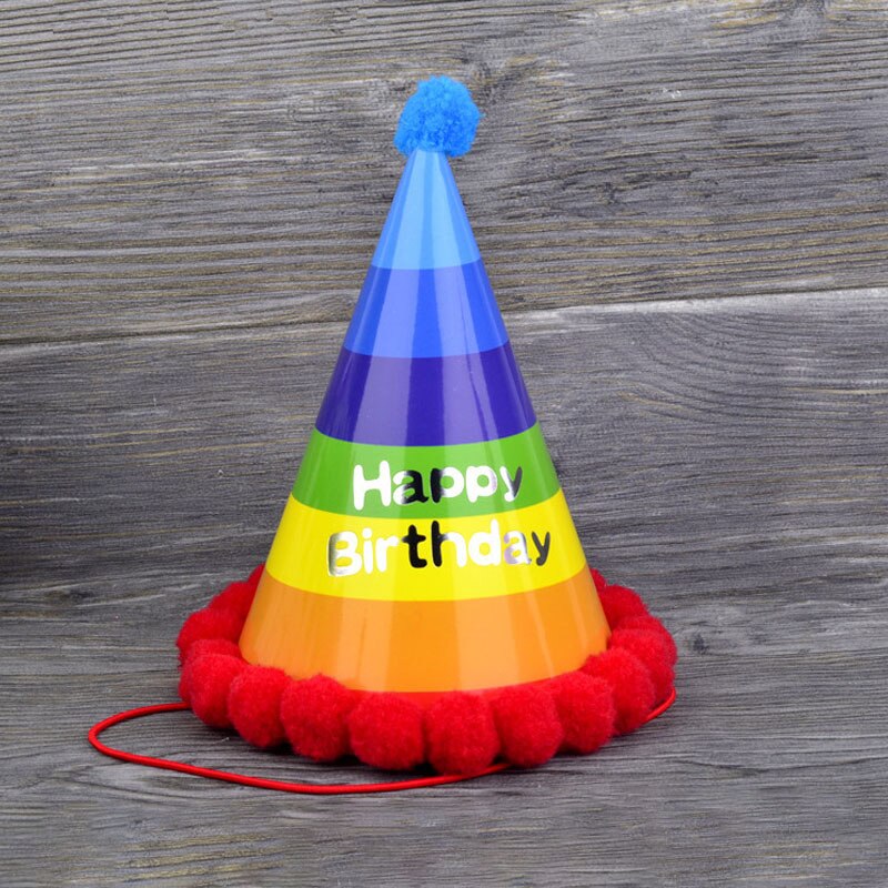 1pc Mini Party Hat Birthday Cap Boy And Girl First Birthday Flash Pointed Hat Party Decoration Blue Birthday Hat: 6