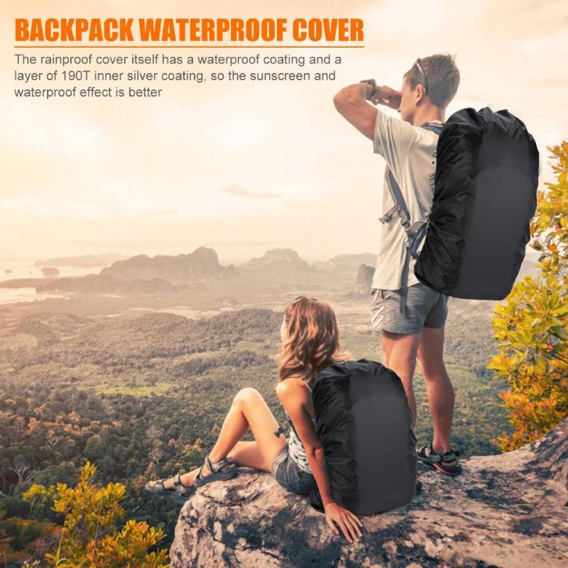 Outdoor Hiking Bag Rain Cover Adjustable Waterproof Dustproof Backpack Case