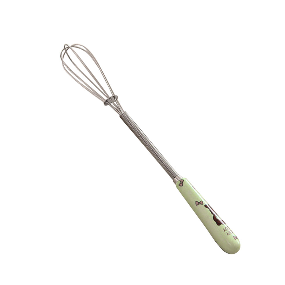 Whisker Ceramic Handle Stainless Steel Small Manual Eggbeater Kitchen Accessories