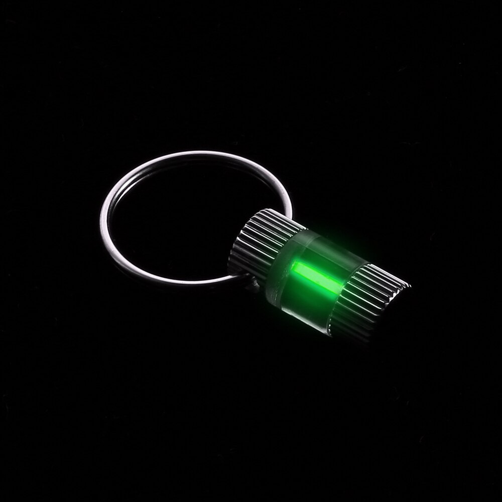 Trizio auto Luminoso Chiave Anello Ultralight all'aperto incandescenza in il buio Portachiavi Anello Di Sopravvivenza Di Emergenza mini Luce: verde