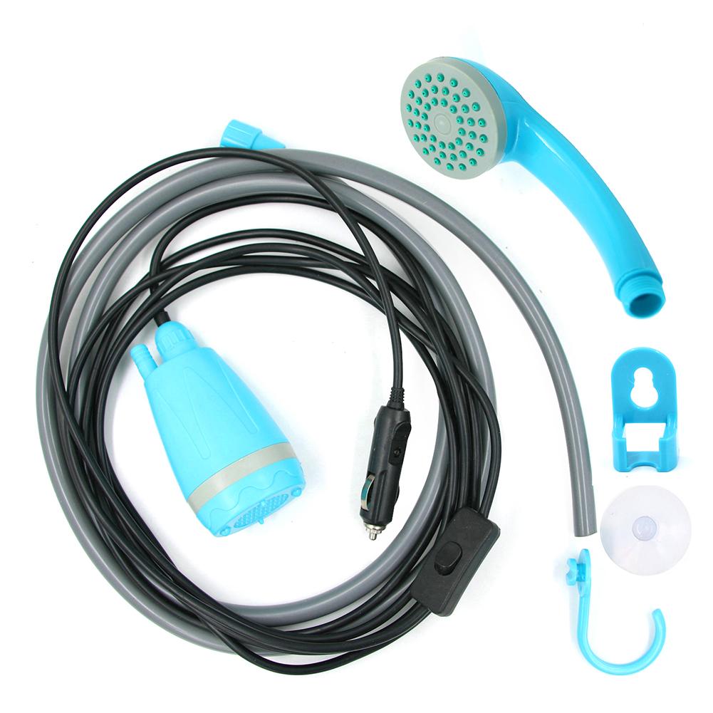 12V Electric Pump Car Shower Portable Camping Shower For Outdoor Garden Camping Travel Pet Dog Shower Car Washing Machine