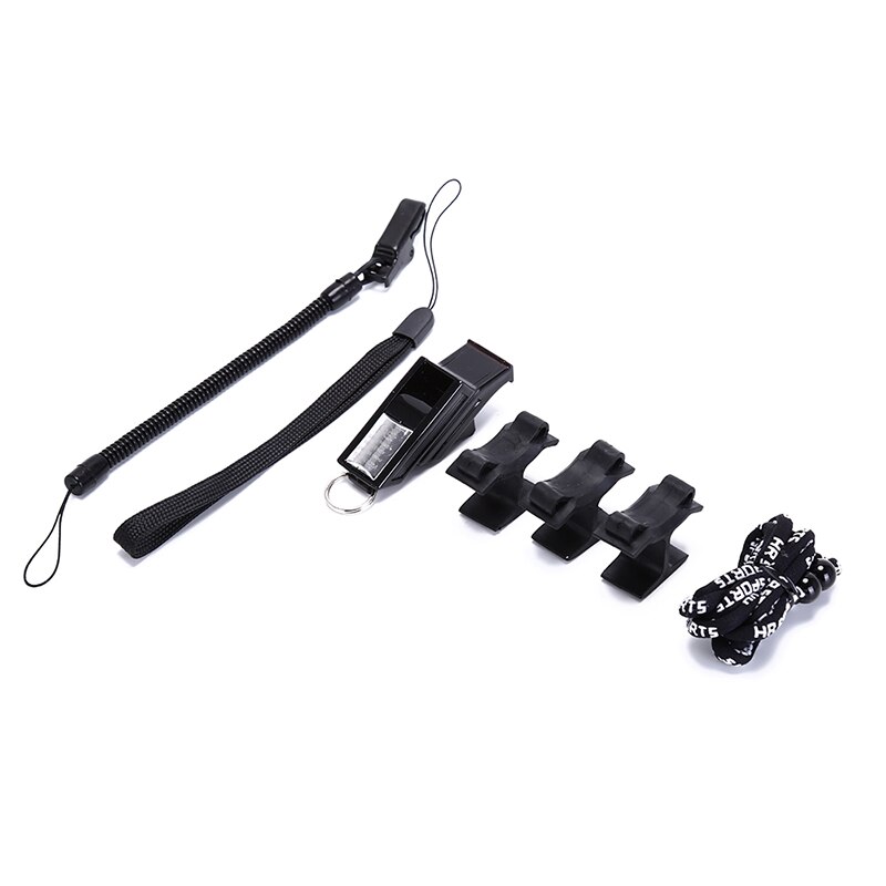 1 Set Professionele Voetbal Basketbal Fluitje Met Doos Scheidsrechter Fluitje Grote Sound Whistle Pitloze Plastic Fluitje