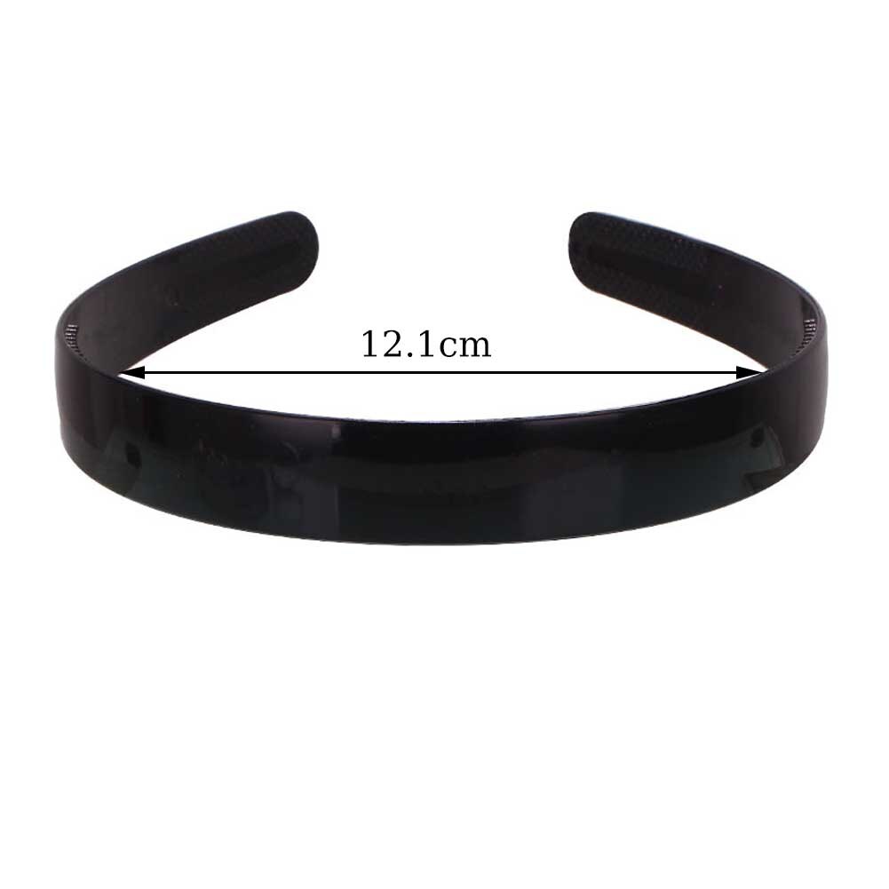 Bandeau large noir Simple 0.5/0.6/0.8/1.2/2/2.5cm, bandeau en plastique pour filles et femmes, cerceau de tête antidérapant à dents, accessoires pour cheveux DIY: BLEU CIEL