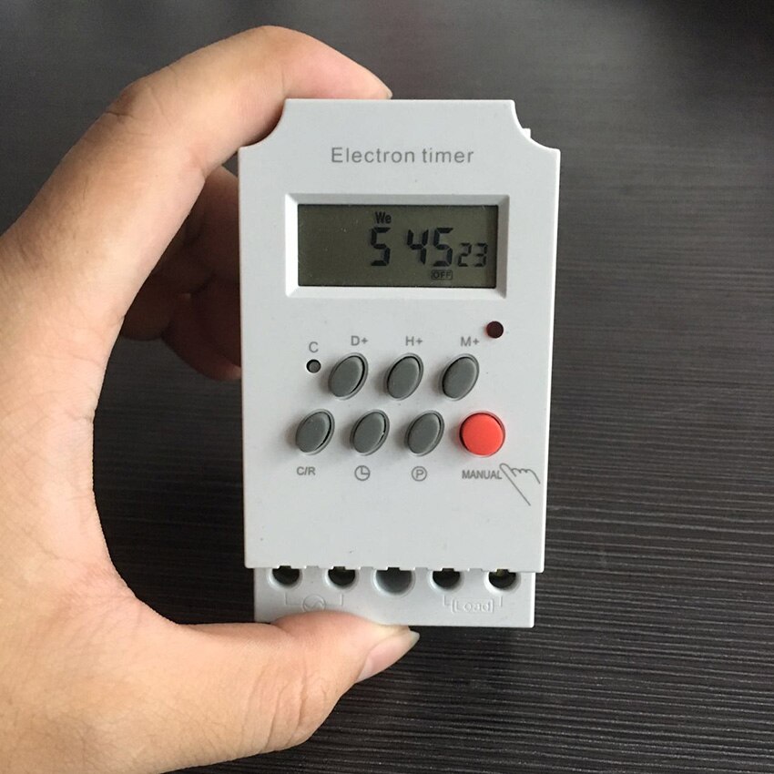 KG316T-II 220V 110V 25A Digital Programmable Din Rail Timer Switch Micro-computer Electronic Time Switch Relay