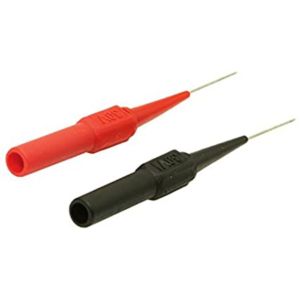 2 Stuks Test Sonde Instrument Onderdelen & Accessoires Naald Multimeter Gereedschap Zwart/Rood Voor Banana Plug Auto Test Punctie lijn
