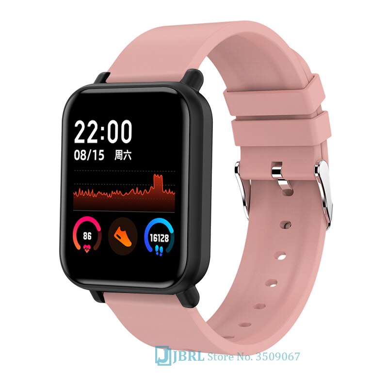 Digital klocka dam män vattentät bluetooth led elektronik klocka för kvinnor män full touch armbandsur sport dam klockor timme: R7 silikonrosa