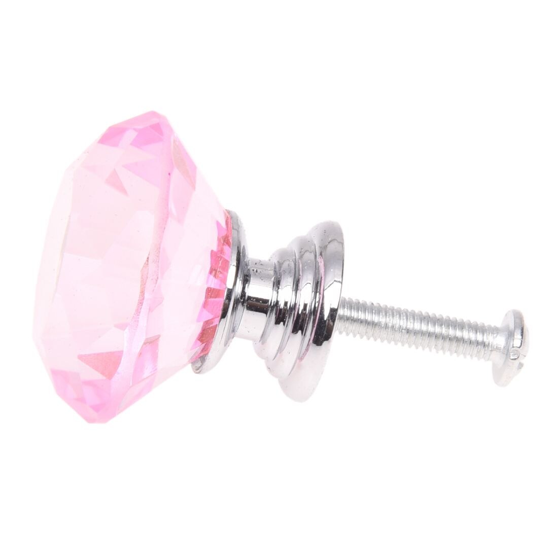 Handles door Crystal knobs cabinet drawer furniture closet Cabinet 30 mm Knob - pink