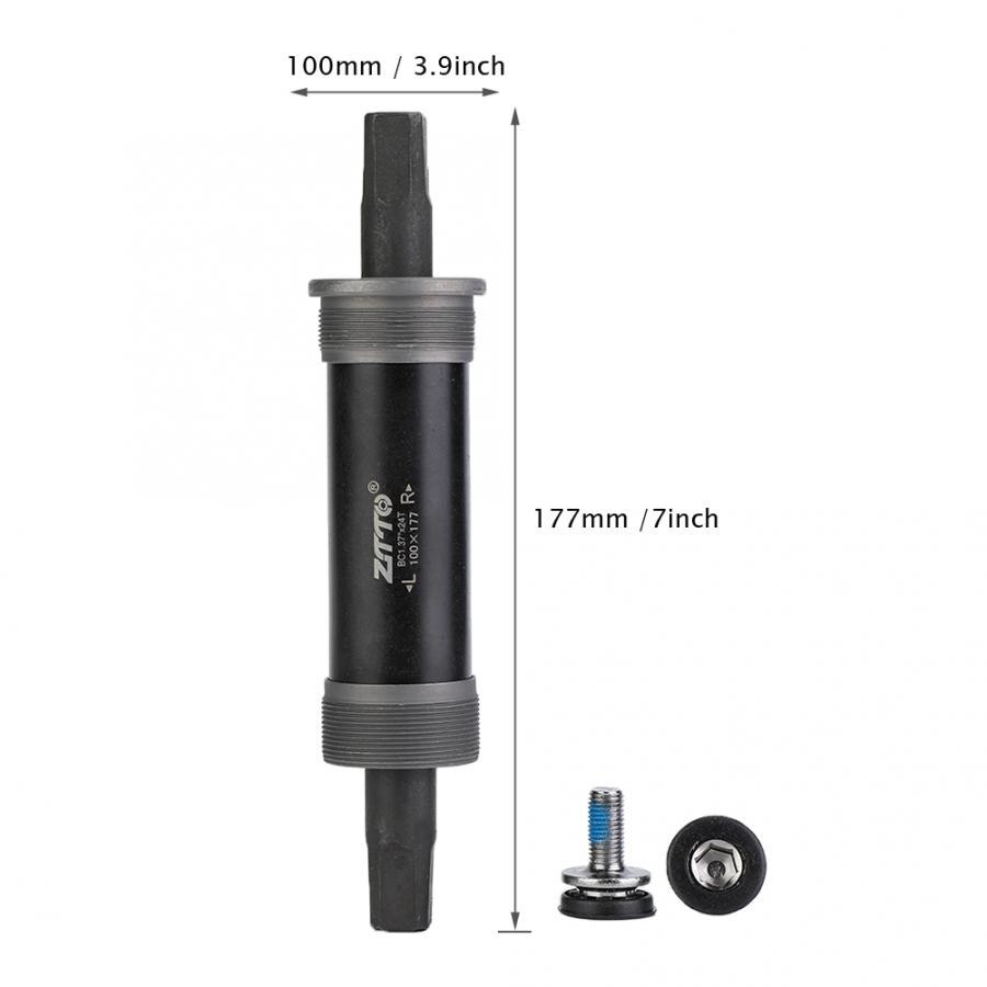 Bicycle Bottom Bracket with Screws Square Tapered Threaded Bottom Bracket 80*142mm 100*155mm 100*177mm: 100x177mm