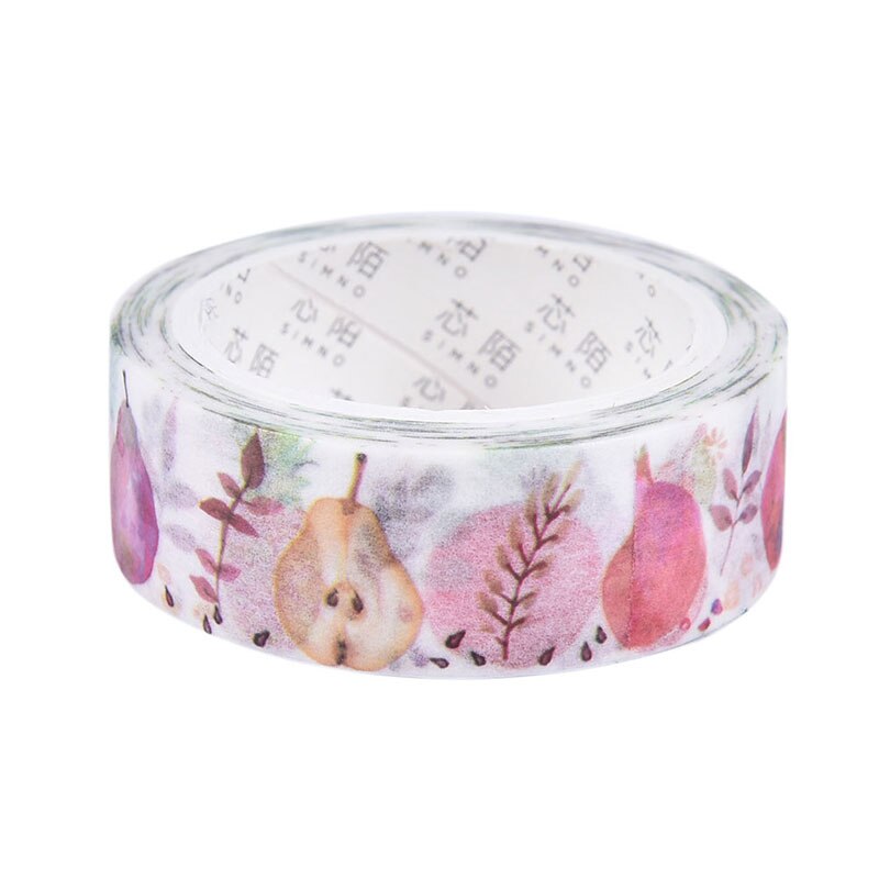 1Pcs 1.5cm * 7m Cute Fruit Masking Tape DIY Decorative Tape Deco Maskingpaper Tapes: C