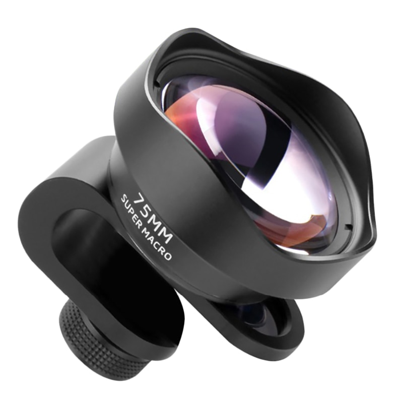 Pholes 75mm Mobile Macro Lens Phone Camera Macro Lenses For Iphone Xs Max Xr X 8 7 S9 S8 S7 Piexl Clip On 4k Hd Lens: Default Title