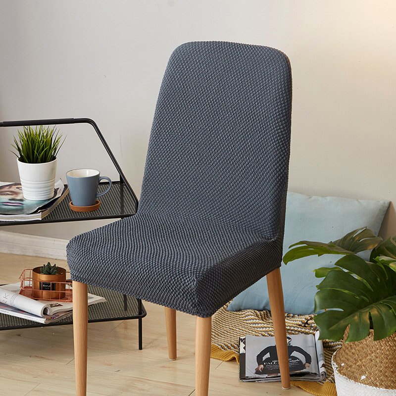 Japanse stijl stevige stoelhoes spandex goedkope super stretch keuken eetkamerstoel stoelhoezen hoes chaise longue 8 kleuren: Huis