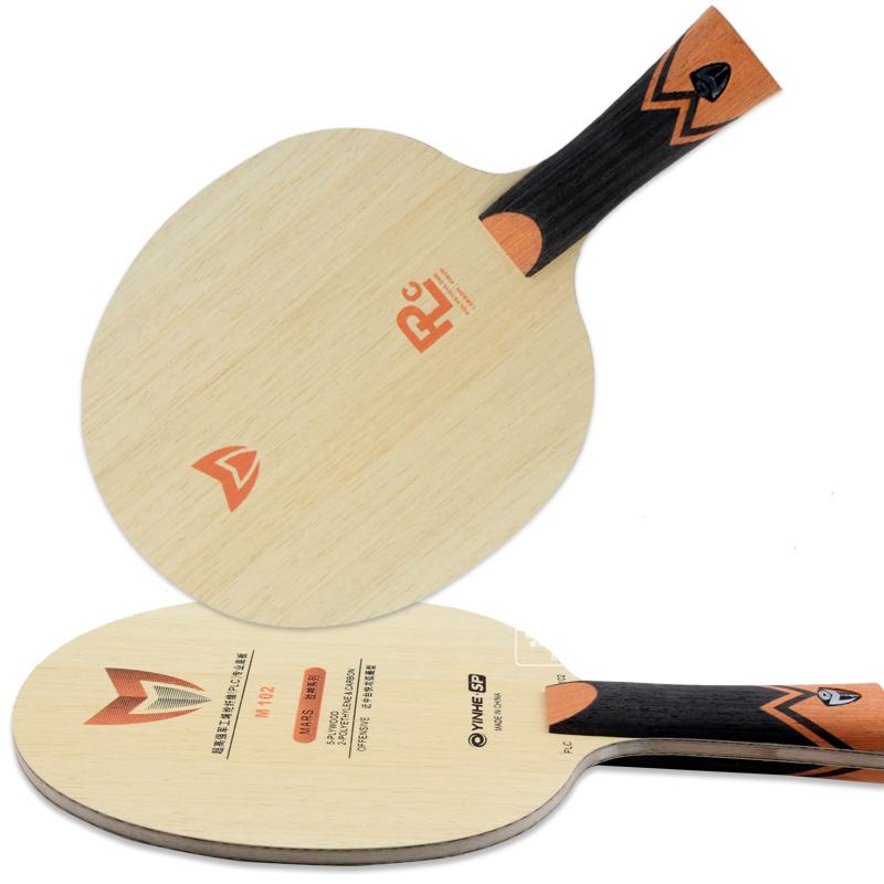 Yinhe-raqueta de tenis de mesa de fibra PLC, M102, M202, M101, M201, MARS PLC Madera de 5 capas con PLC de 2 capas