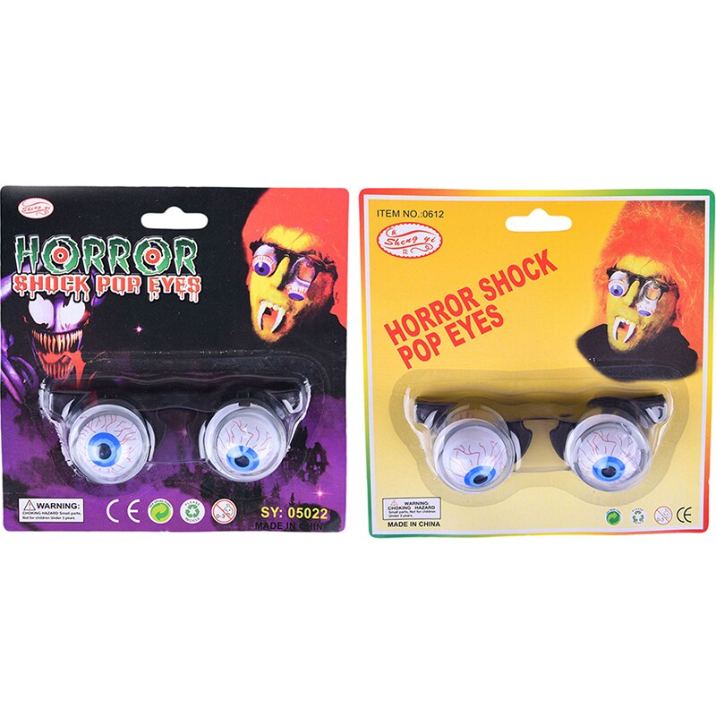 Halloween Lustige Persönlichkeit unheimlich Grusel Augapfel fallen Brille Persönlichkeit knifflig Streich Augen Witz Knebel Spielzeug