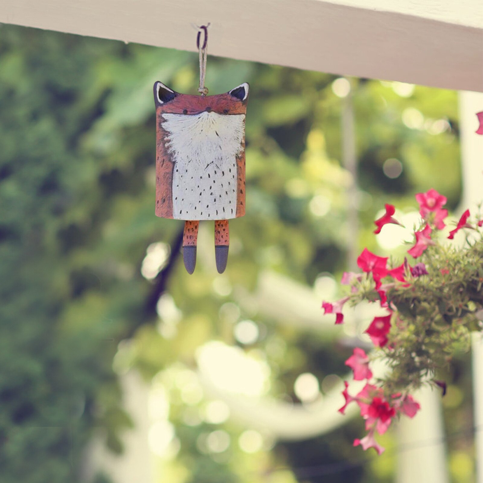 Beautiful Rustic Animal Wind Chimes Room Decoration Baby Room Decor Cute Resin Plastic Animal Wind Chimes outdoor