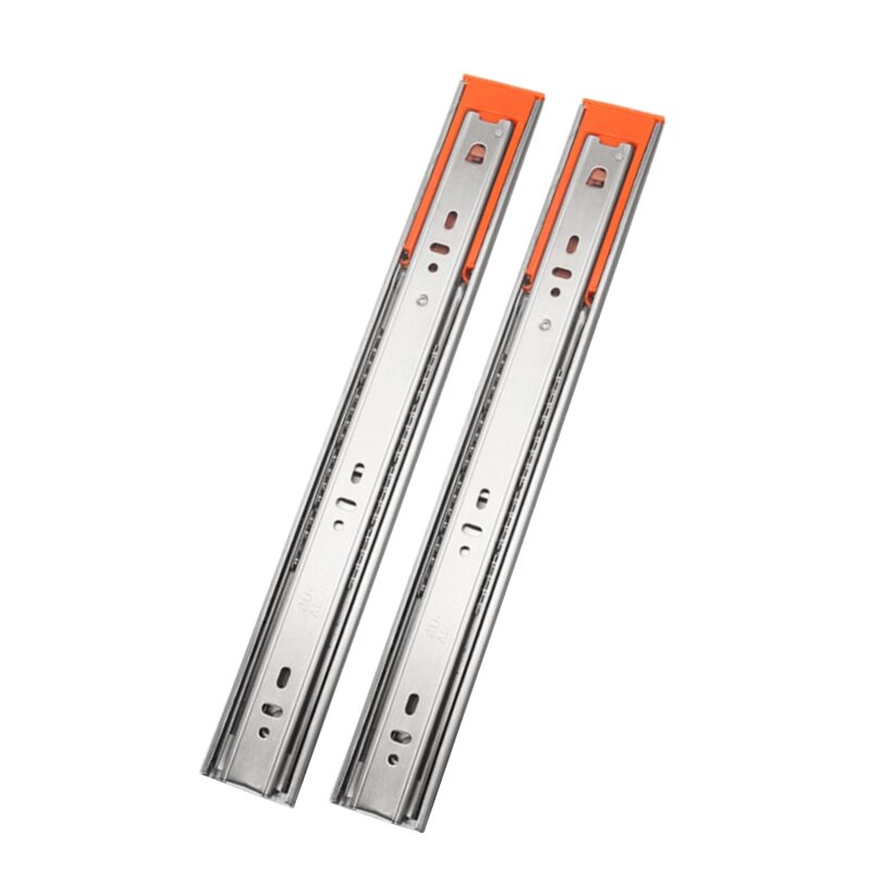 10 " - 22" Rvs Lade Slides Soft Close Lade Track Rail Sliding Drie-Sectie Kabinet Slides meubels Hardware