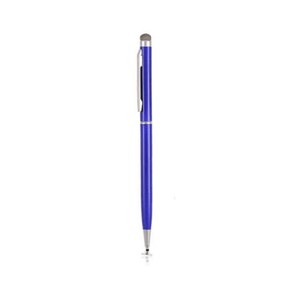 Universal 2 in 1 Kapazitiver Touch Screen Stylus Pen mit Tuch Kopf für Android/IOS Handy Tablet für iPhone für Huawei: Blau