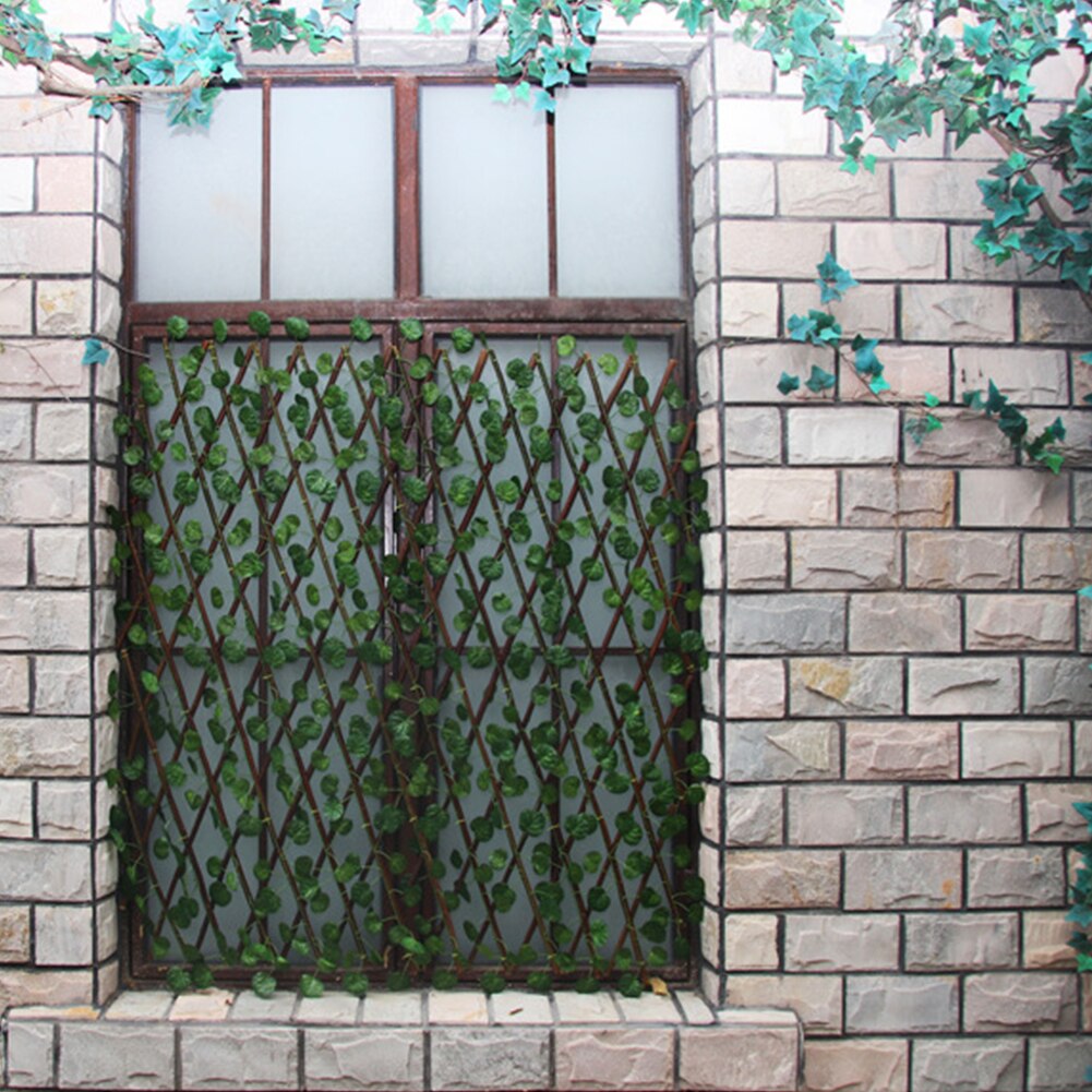 Bucolic Privacy Screen Panel Retractable Fence Garden UV Protection Artificial Plant Balcony Expanding Trellis Greenery Walls